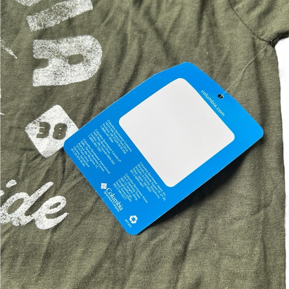 Men’s Columbia short sleeve t shirt mossy green men’s size small - Picture 3 of 5